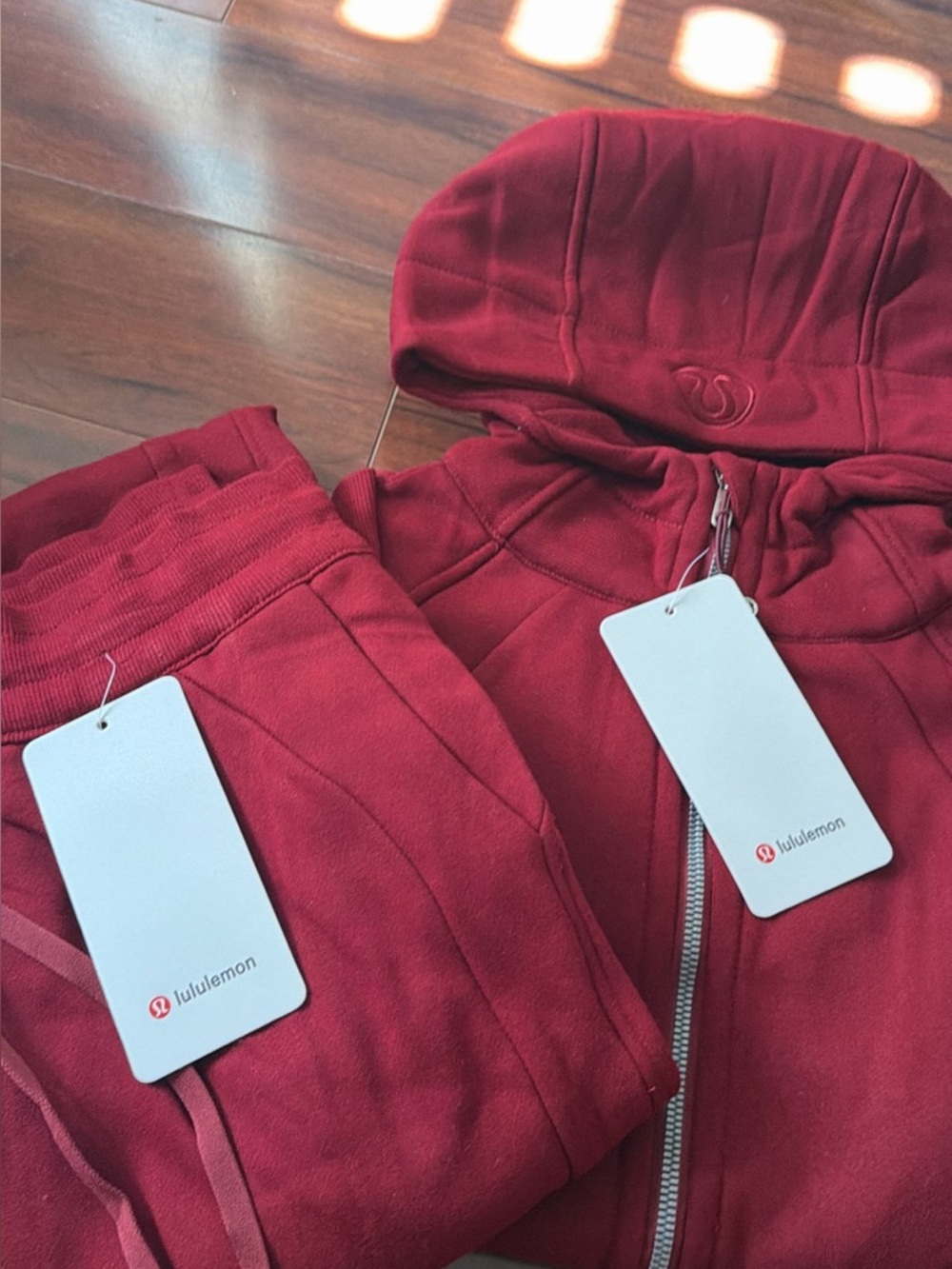Brand new with tags red lululemon set